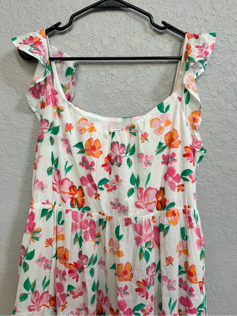 J.Crew floral midi dress size large